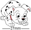Dalmation Playful Pup Badge 